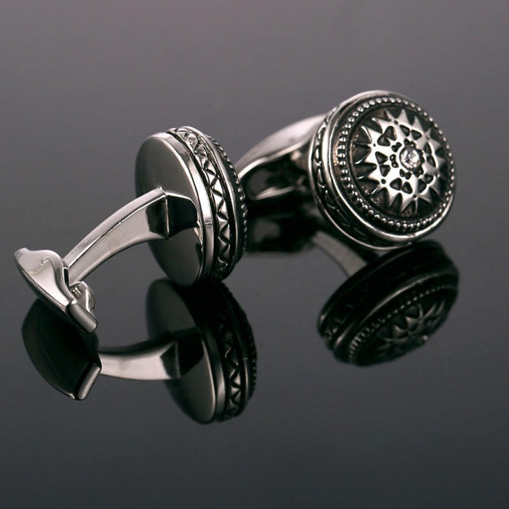 Business Dress French Diamond Cufflinks