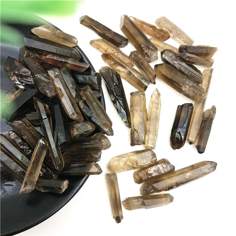 Natural Citrine Single-Pointed Hexagonal Prism Ornaments