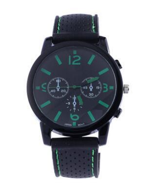 Sporty Quartz Watch with Breathable Strap