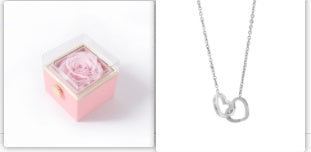 Forever Double Heart Custom Name Necklace