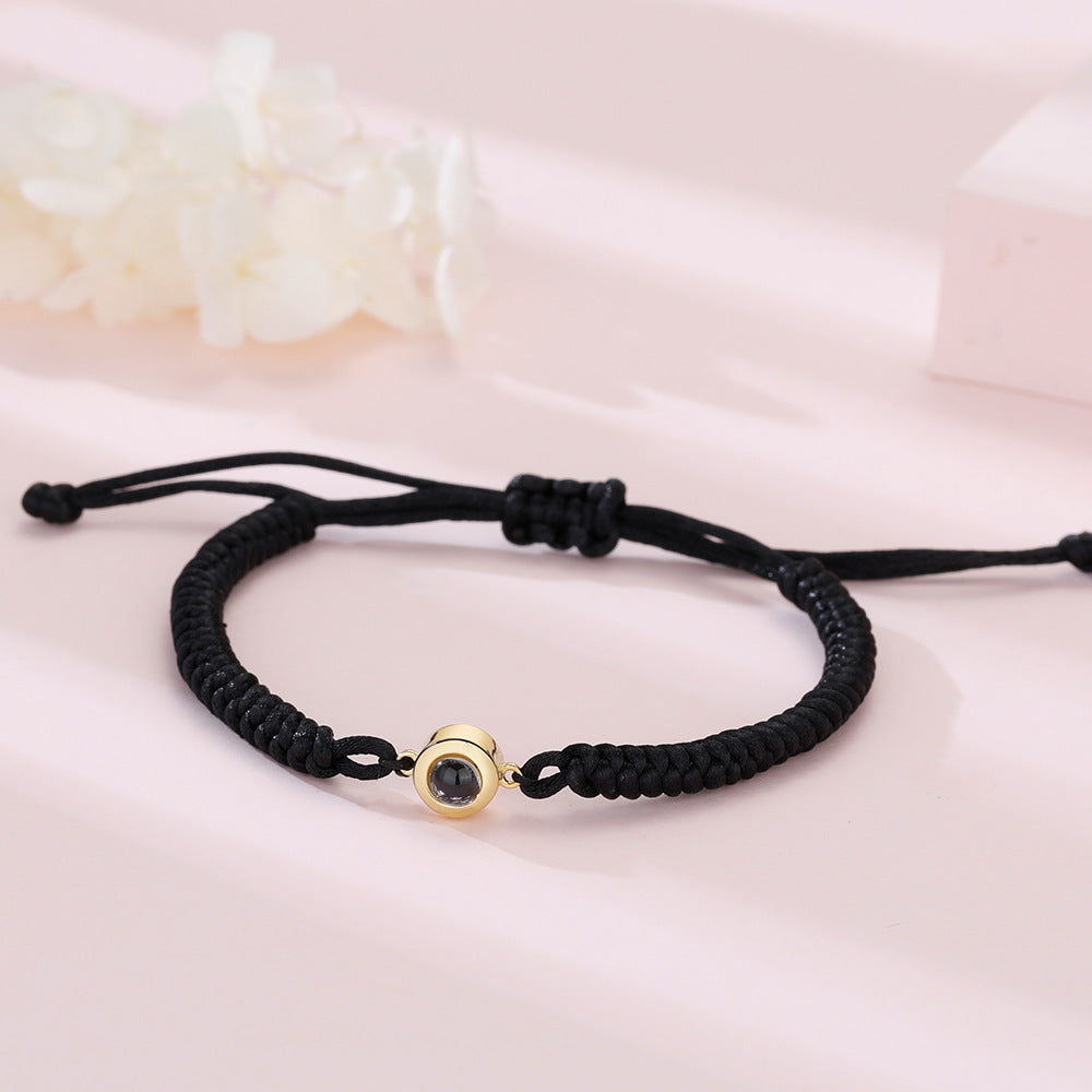 Personalized Photo Projection "I Love You" Bracelet