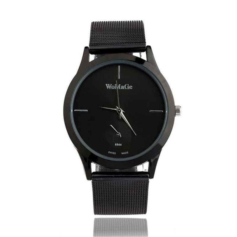 Chic Unisex Minimalist Mesh Belt Quartz Watch