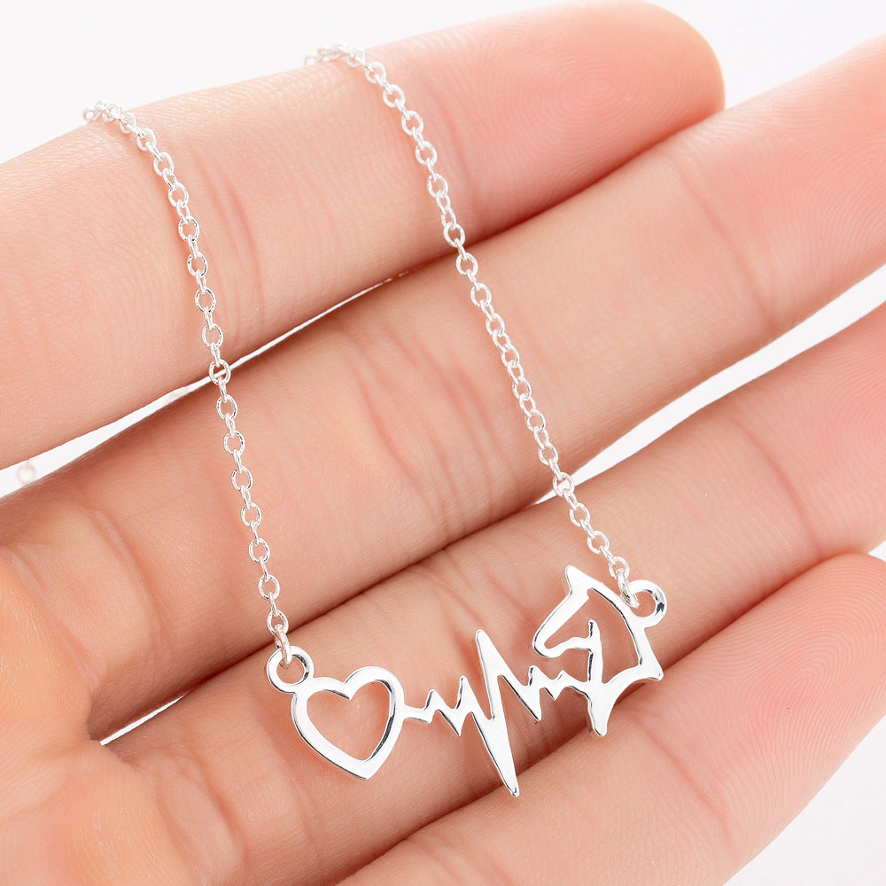Pet Dog Heartbeat Monitor Necklace