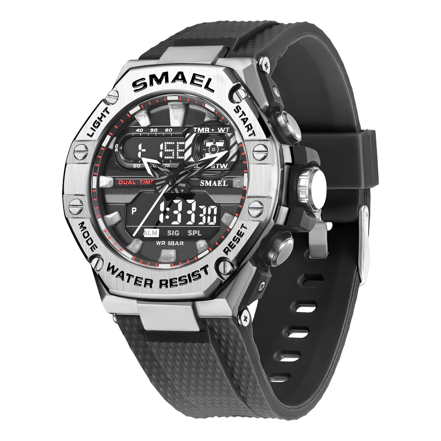 Digital Alloy Electronic Watch for Men