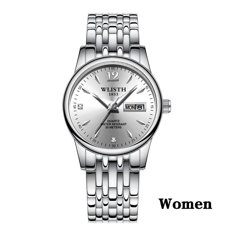 WLISTH Rose Gold Stainless Steel Women's Dress Watch