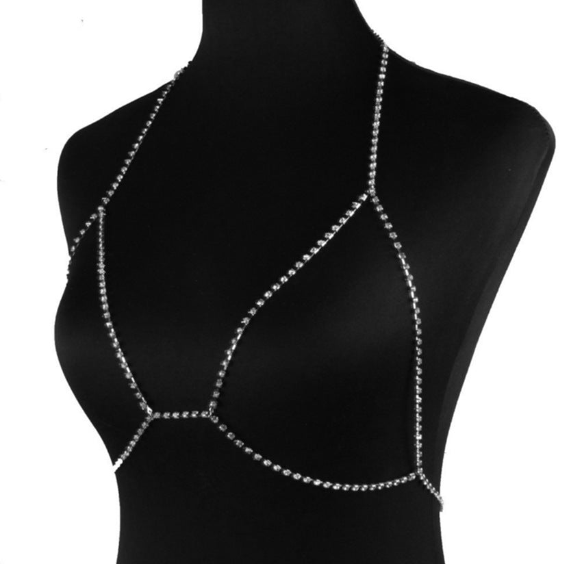 Dazzling Rhinestone Body Chain Necklace for Women