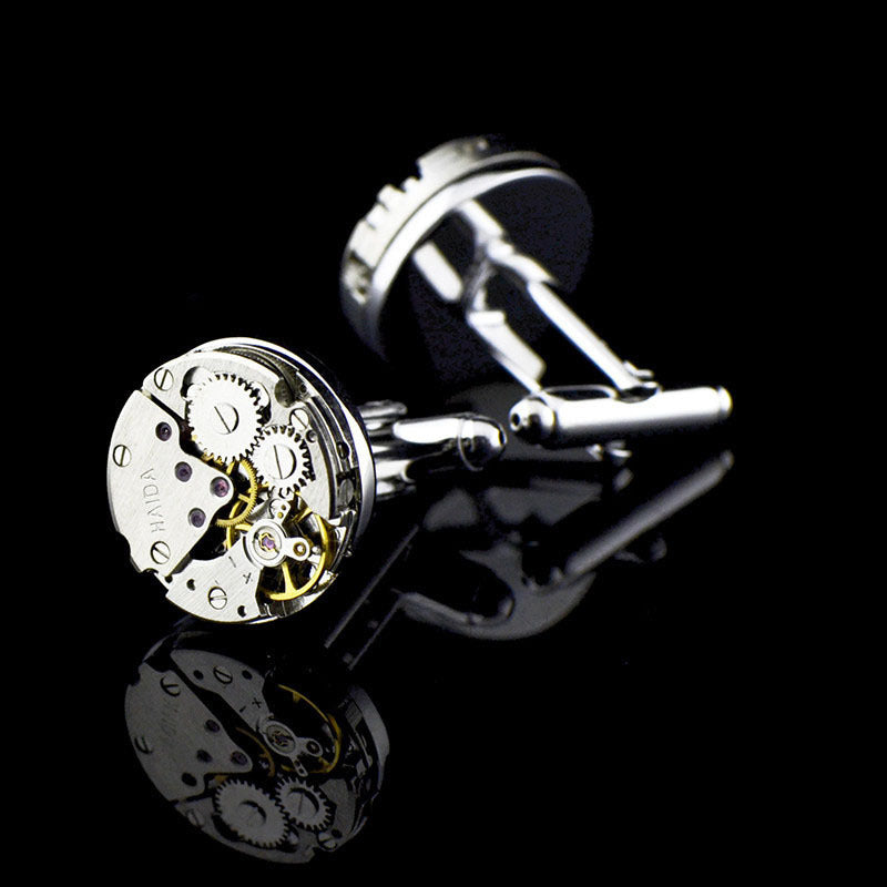 Mechanical Movement Copper Cufflinks
