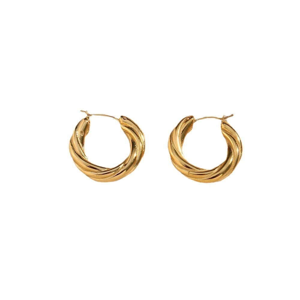 Twisted Hoop Earrings