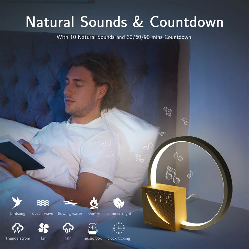 Multifunctional Touch Bedside Lamp with Natural Sounds