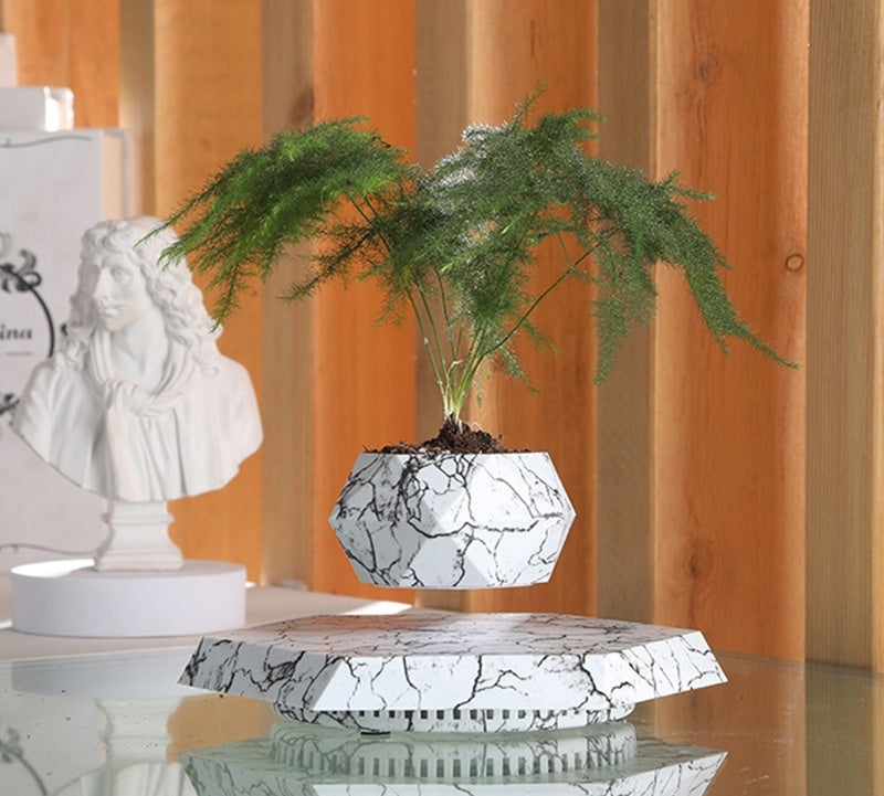 Levitating Plant Pot - Marble Color Floating Planter