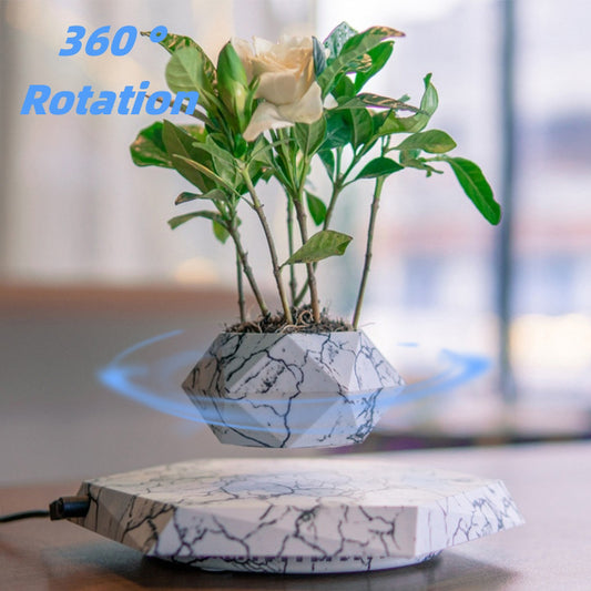 Levitating Plant Pot - Marble Color Floating Planter