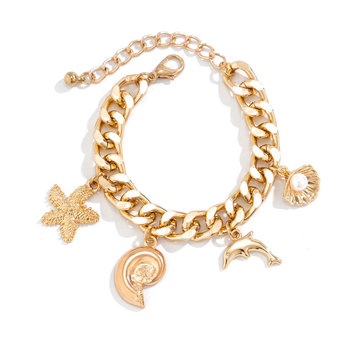 Trendy Boho Charm Necklace and Bracelet Set