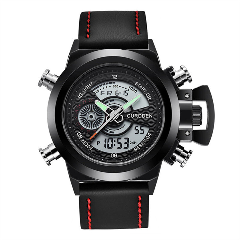 Men's Fashion Multi-functional Double Display Sports Watch
