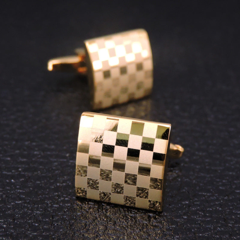 Laser Etched Copper Cufflinks