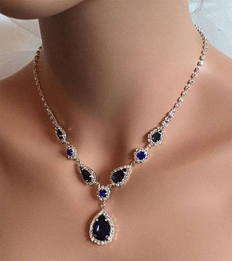 Dazzling Zirconia Gemstone Jewelry Set