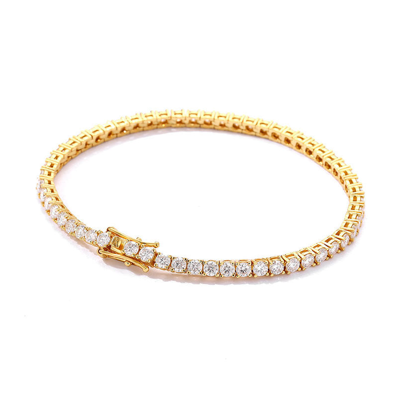 Dazzling Radiance Tennis Bracelet 10 Points Moissanite S925 Sterling Silver