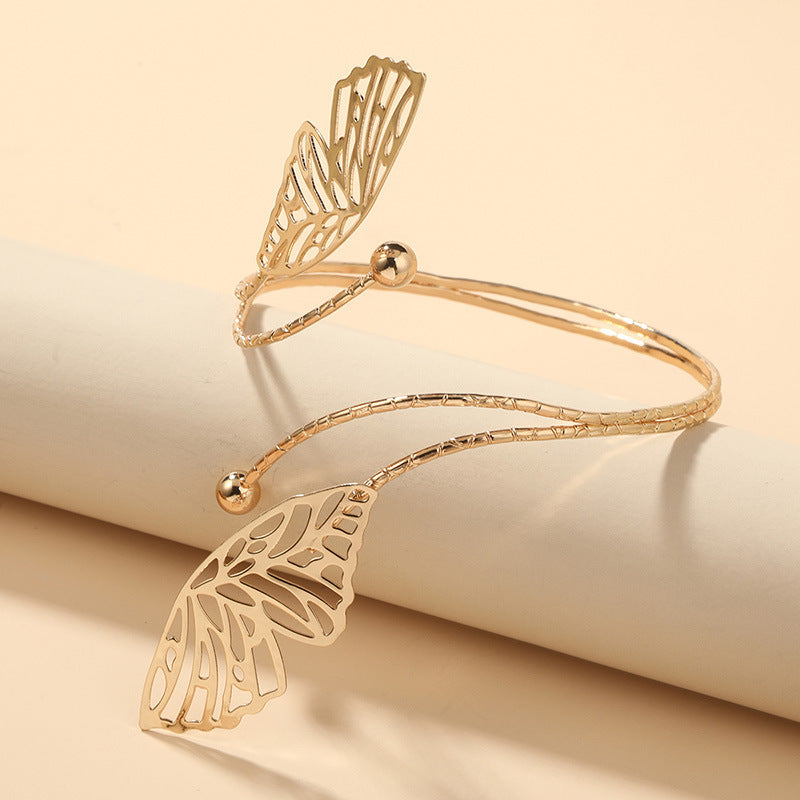 Golden Elegance - Boho Arm Cuff Bracelet