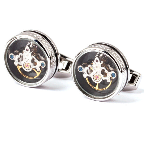 Tourbillon Light Luxury Business French Style Cufflinks