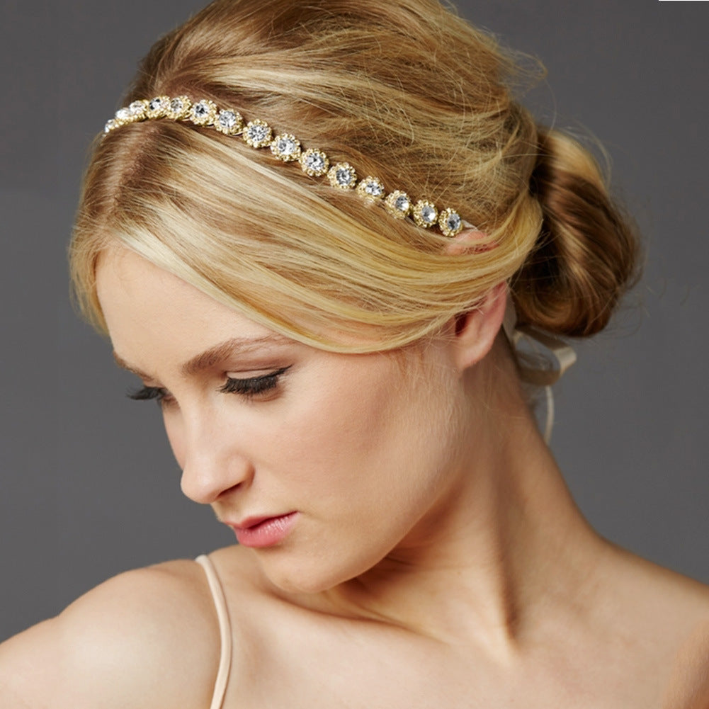 Rhinestone Sunflower Bridal Hair Band