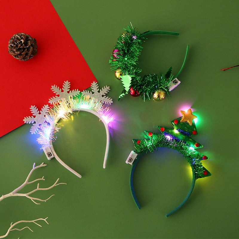 Glowing Christmas Hair Band Headwear