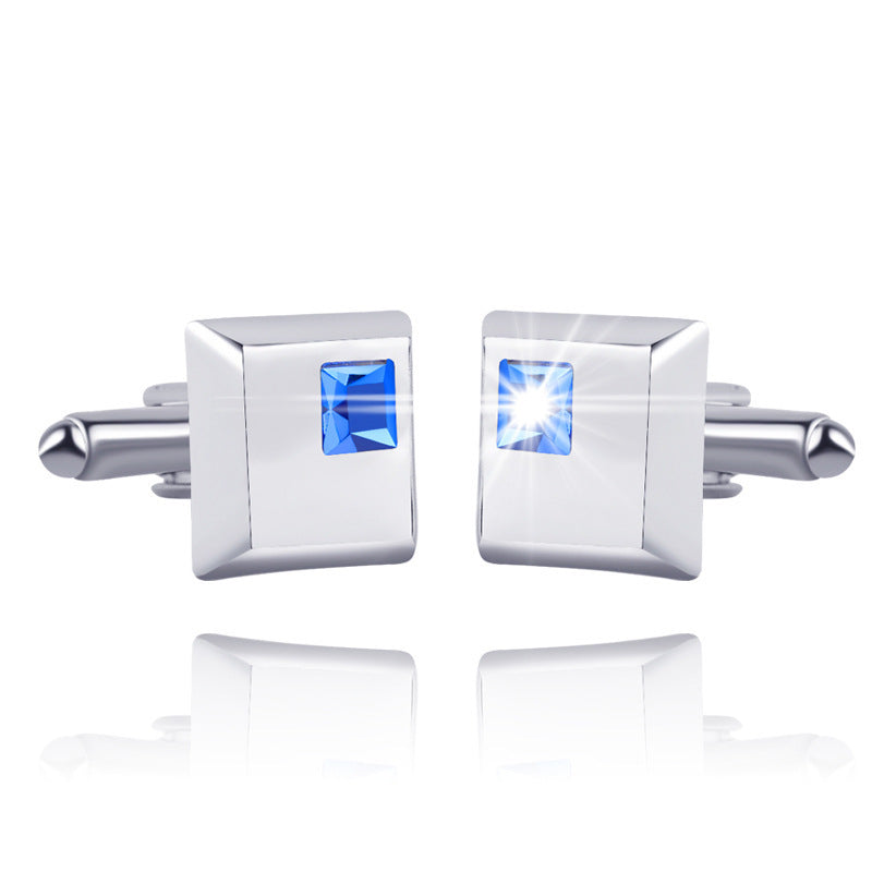 Fashionable Men's French Shirt Diamond Cufflinks