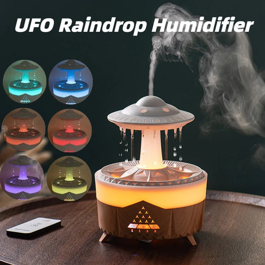 UFO Raindrop Humidifier & Aroma Diffuser