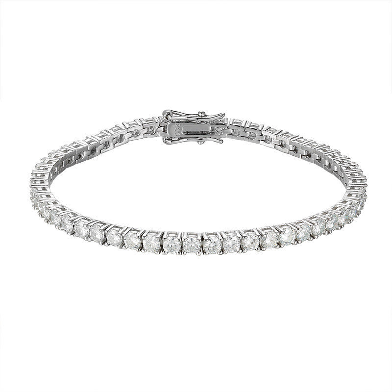 Dazzling Radiance Tennis Bracelet 10 Points Moissanite S925 Sterling Silver