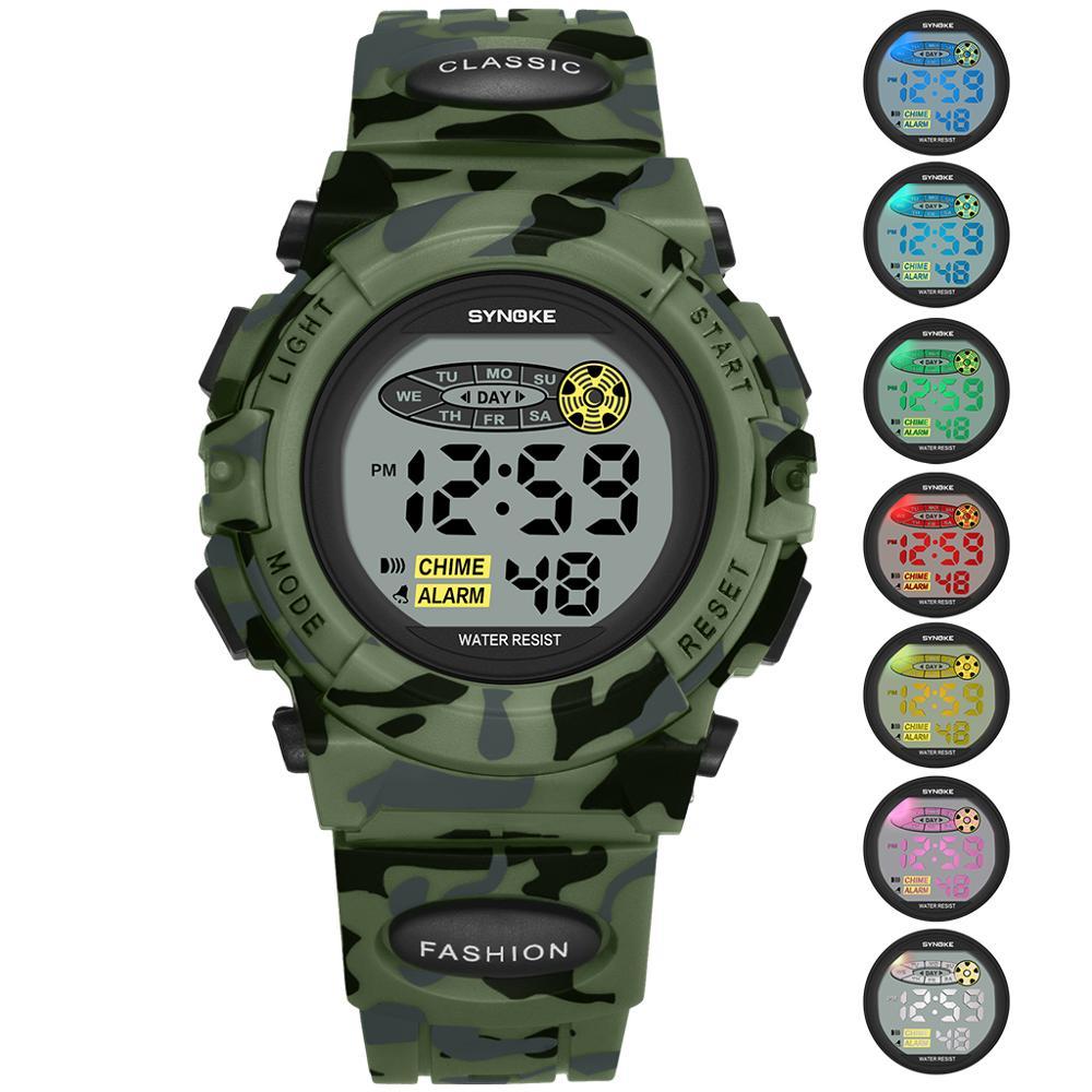 Colorful Luminous Electronic Watch for Children and Students