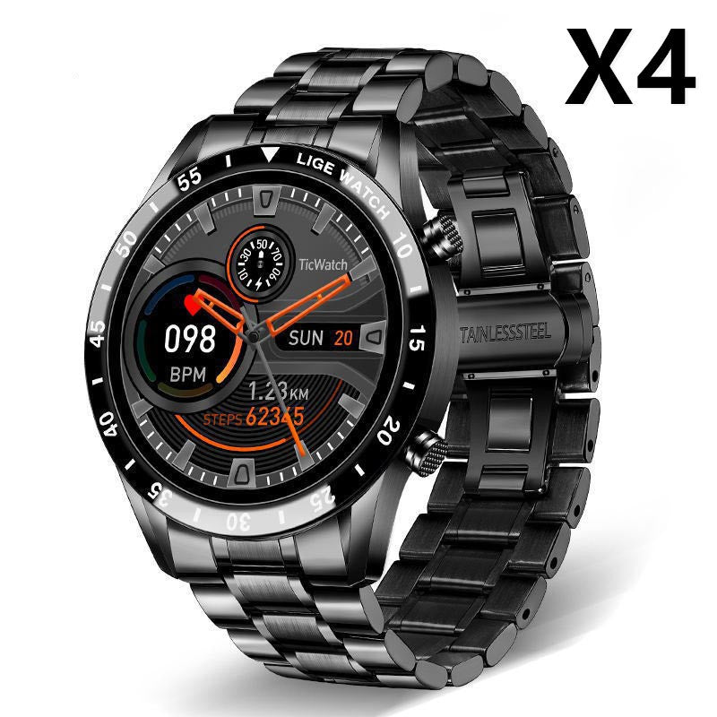 Smart Pedometer Watch with Heart Rate & Blood Oxygen Detection