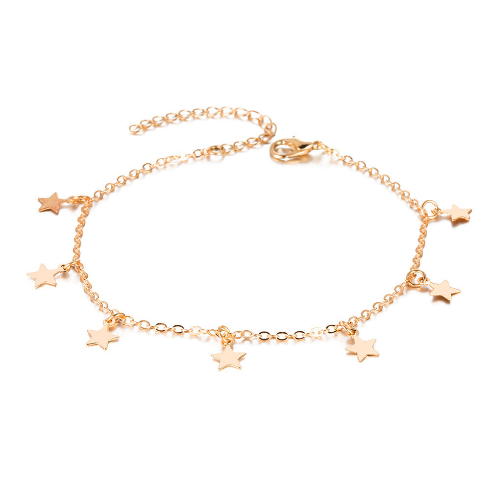 Simple Star Anklet Fashion Jewelry