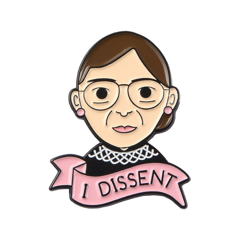 Ruth Bader Ginsburg Feminist Emblem Brooch