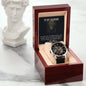 Men's Openwork Watch with Message Card : Gifts for Husband - God Doesn't Give the Hardest Battles to his Toughest Warrior - For Anniversary, Birthday