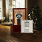 Men's Openwork Watch with Message Card : Gifts for Husband - I Choose You and I Will Choose You Over and - For Anniversary, Birthday