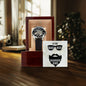 Men's Openwork Watch with Message Card : Gifts For Dad - To My Badass Bearded Dad - Gift For Father's Day, Birthday