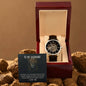 Men's Openwork Watch with Message Card : Gifts for Husband - God Doesn't Give the Hardest Battles to his Toughest Warrior - For Anniversary, Birthday