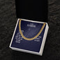 Cuban Link Chain with Message Card : Gifts for Husband - Our Home Ain't no Castle Our Life Ain't no Fairy Tale - For Anniversary, Birthday