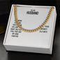 Cuban Link Chain with Message Card : Gifts for Husband - Our Home Ain't no Castle Our Life Ain't no - For Anniversary, Birthday
