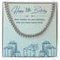 Birthday Gifts for Him: 18th Birthday Gift - Cuban Link Chain with Message Card - For Husband, Boyfriend, Brother, Son, Friend
