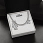 Cuban Link Chain with Message Card : Gifts for Husband - Our Home Ain't no Castle Our Life Ain't no - For Anniversary, Birthday