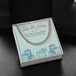 Birthday Gifts for Him: 23rd Birthday Gift - Cuban Link Chain with Message Card - For Husband, Boyfriend, Brother, Son, Friend