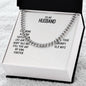 Cuban Link Chain with Message Card : Gifts for Husband - Our Home Ain't no Castle Our Life Ain't no - For Anniversary, Birthday