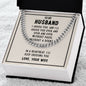 Cuban Link Chain with Message Card : Gifts for Husband - I Choose You and I Will Choose You Over and - For Anniversary, Birthday