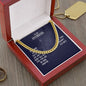 Cuban Link Chain with Message Card : Gifts for Husband - Our Home Ain't no Castle Our Life Ain't no Fairy Tale - For Anniversary, Birthday