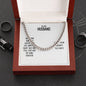 Cuban Link Chain with Message Card : Gifts for Husband - Our Home Ain't no Castle Our Life Ain't no - For Anniversary, Birthday