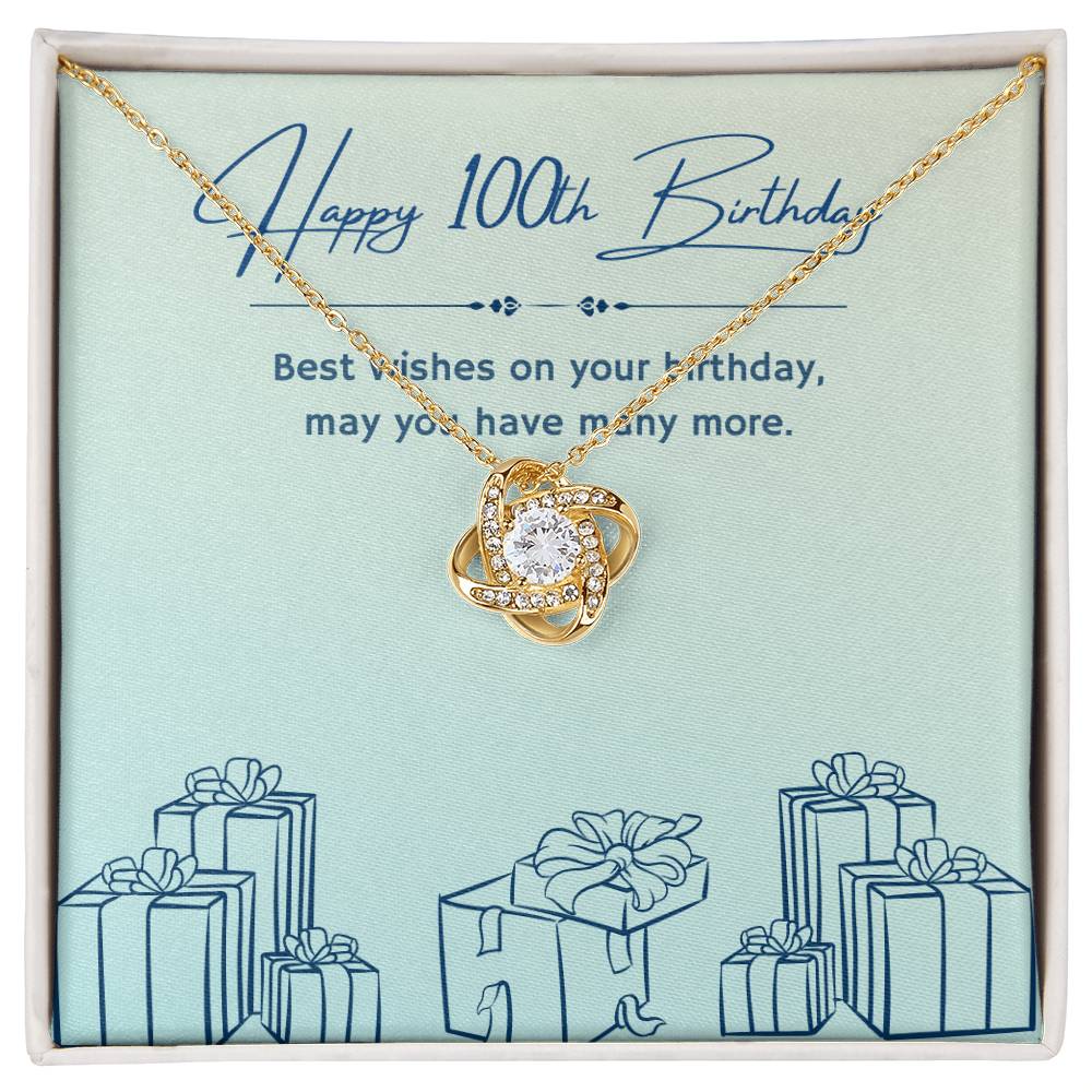 Birthday Gifts for Him: 100th Birthday Gift - Cuban Link Chain with Message Card - For Husband, Boyfriend, Brother, Son, Friend