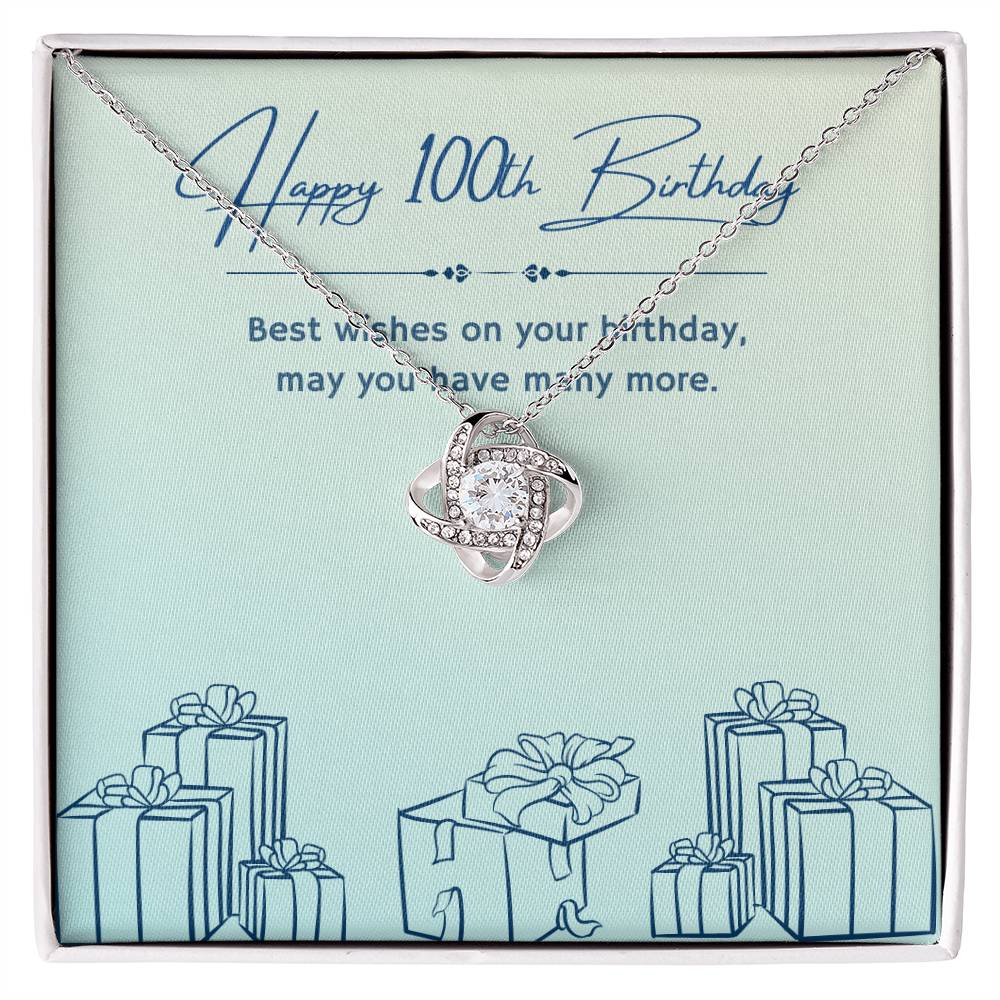 Birthday Gifts for Him: 100th Birthday Gift - Cuban Link Chain with Message Card - For Husband, Boyfriend, Brother, Son, Friend