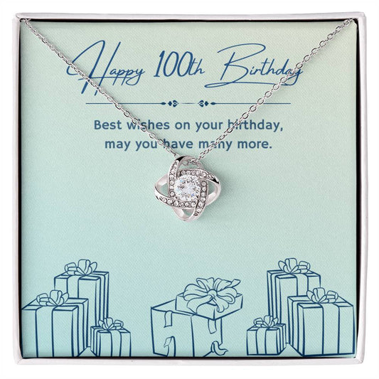 Birthday Gifts for Him: 100th Birthday Gift - Cuban Link Chain with Message Card - For Husband, Boyfriend, Brother, Son, Friend