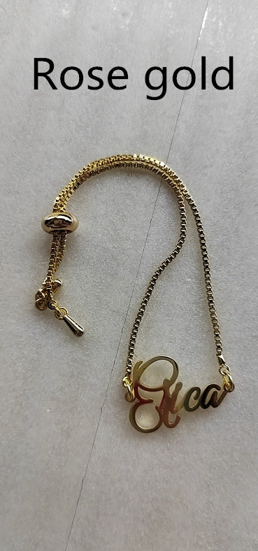 Custom Name Bar Bracelet