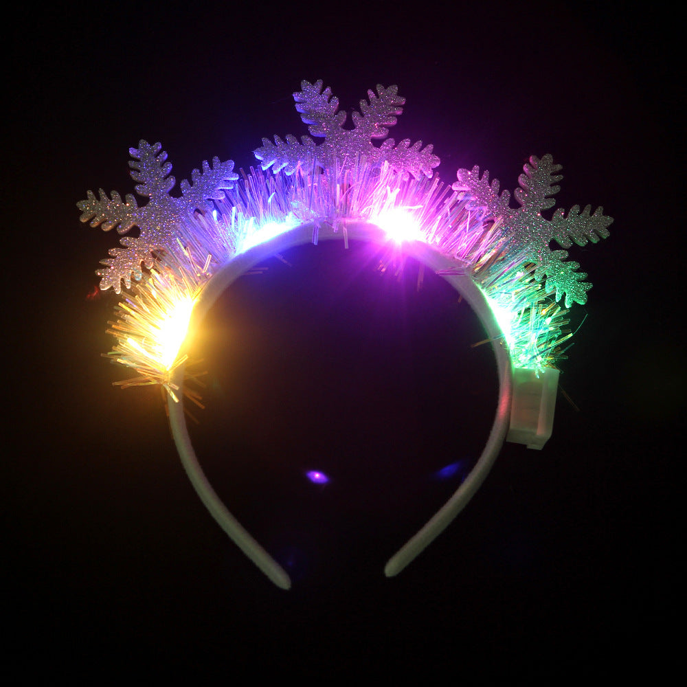 Glowing Christmas Hair Band Headwear