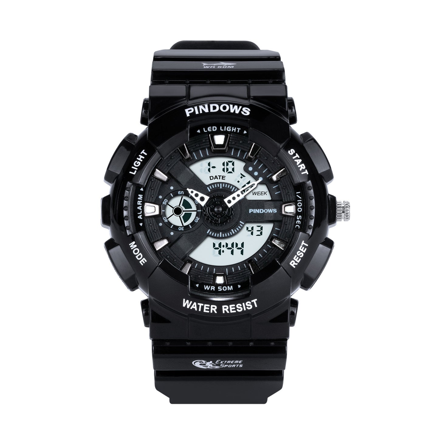 Boys' 50M Waterproof Outdoor Sports Electronic Watch